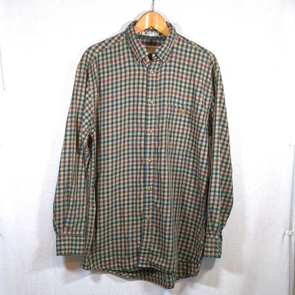 Orvis Men's Long Sleeve Button Down Plaid Shirt Size Medium EUC - Picture 2 of 9